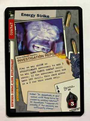 ENERGY STRIKE 1996 X-Files CCG Rare HP #XF96-0041 v1