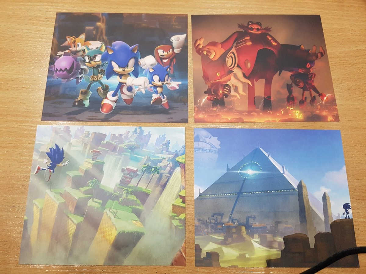Sonic Forces 4 x Character Art Cards New Original Ps4 Xbox One | eBay