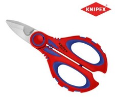 Knipex Compact Electricians Scissors/Wire Cable Shears Snips + Clip 95 05 10 SB
