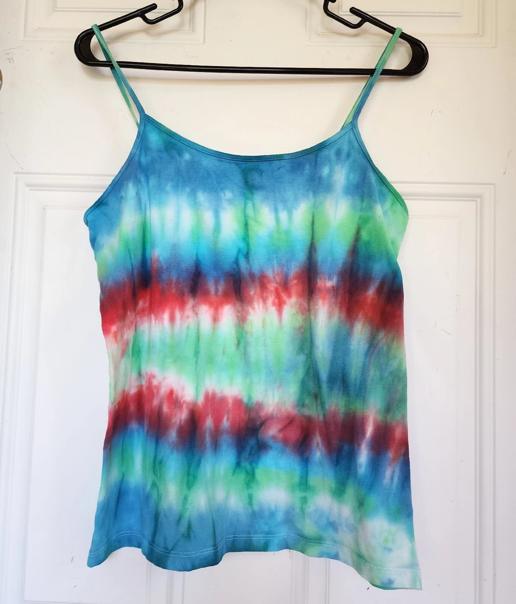 Tie dye spaghetti strap tank sale