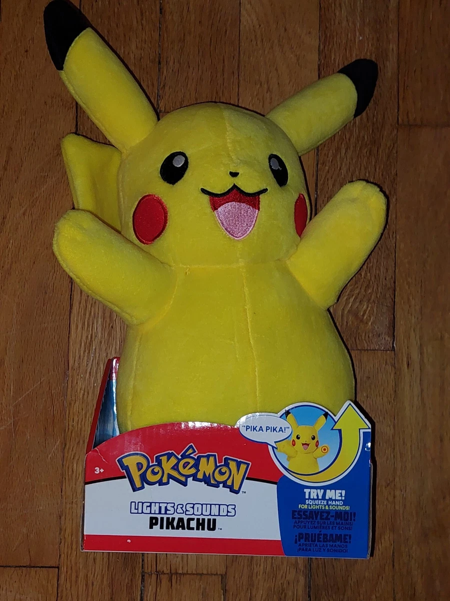 Peluche Pokemon, sons et lumières Pikachu sons et lumières Pikachu