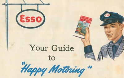 1960 Esso Service Station Gasoline Oil Picnicking Guide Happy Motoring Booklet