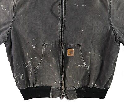 VTG 90's CARHARTT J06 USA Men's 2XL Onyx Black Quilted Lined VTG 90's CARHARTT J06 USA Men's 2XL Onyx Black Quilted Lined