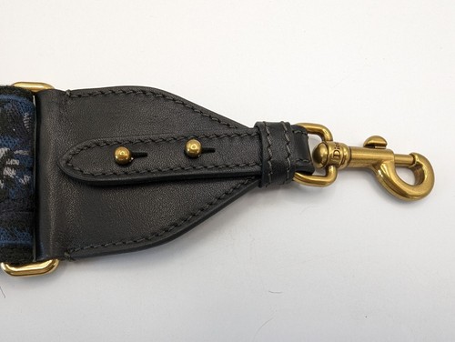 Christian Dior - Embellished Handbag Strap, Blue Black, Silver Medallions - Picture 4 of 16