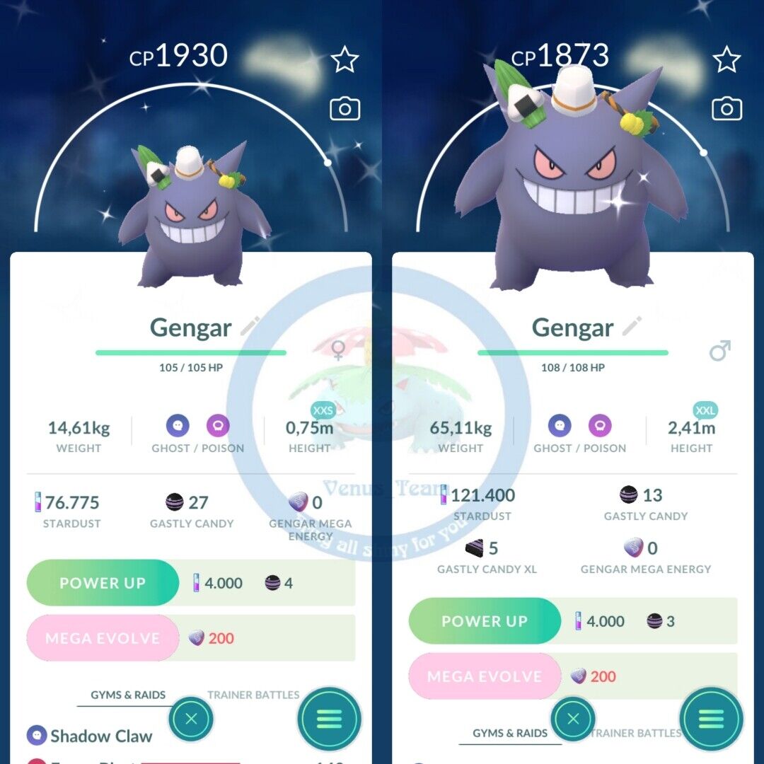 Shiny Mega Gengar on Friday the 13th : r/pokemongo