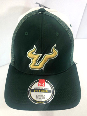 Under Armor USF Bulls Stretch Fit Uni-sex Football Hat Size Medium/Large - New