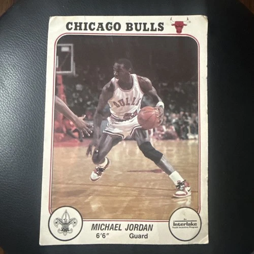 New Listing1985 Michael Jordan Interlake   rookie  Chicago Bulls Oversized Sports  Card