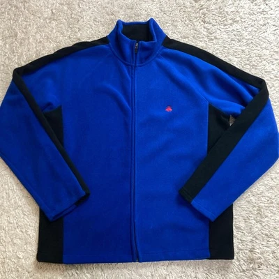 Brooks Brothers Jacket Mens Large Blue Fleece Full Zip Mock Neck Long Sleeve - Image 1 of 4