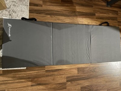 ProsourceFit Tri-Fold Folding Thick Exercise Mat 6x2 with Carrying Handles