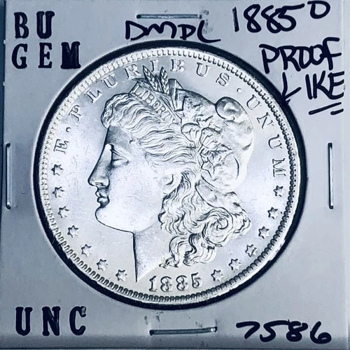 1885 O BU GEM MORGAN SILVER DOLLAR UNC MS+++ U.S. MINT RARE COIN 7586