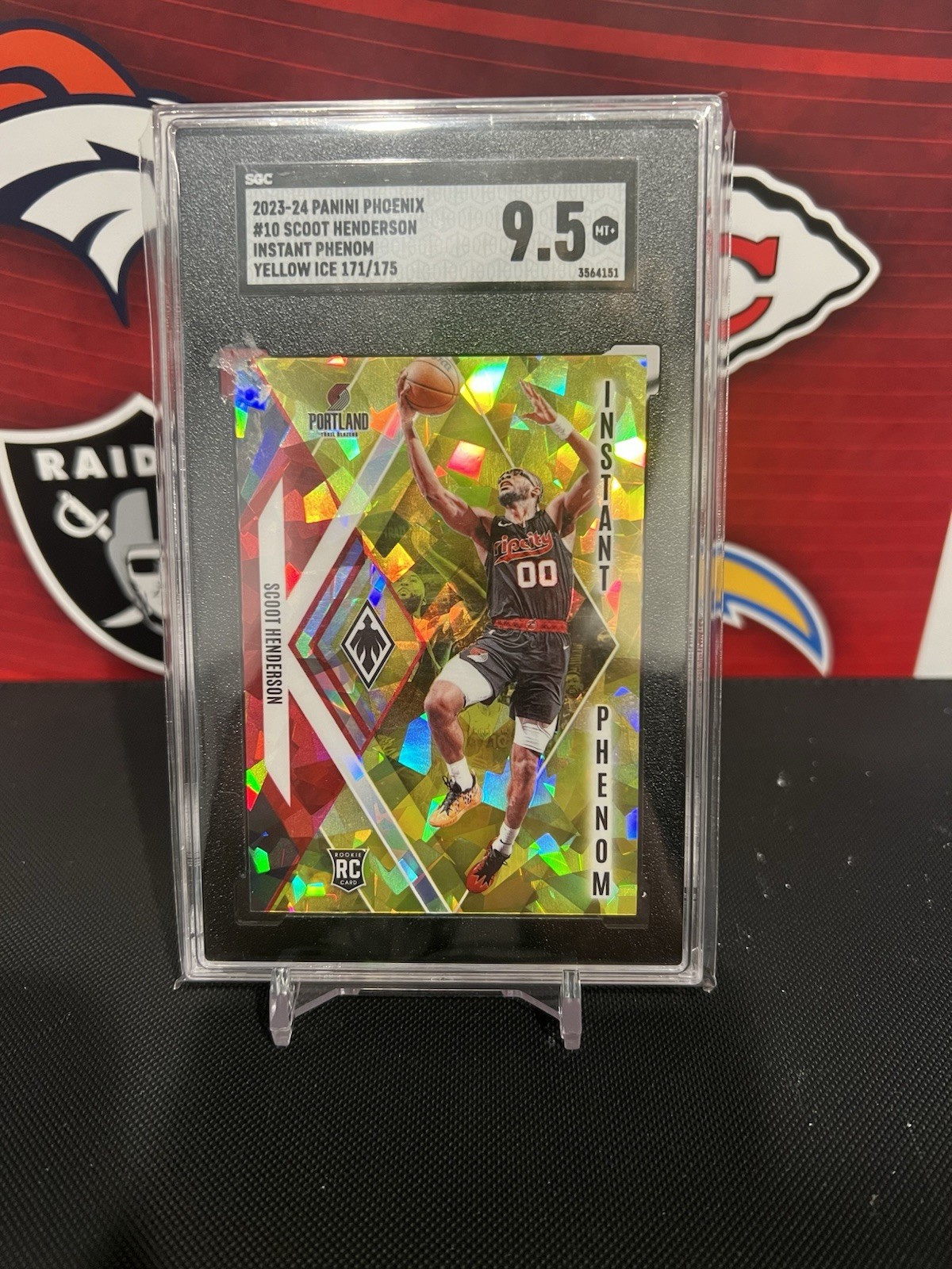 2023-24 Panini Phoenix - Instant Phenom Yellow Ice #10 Scoot Henderson /175 (RC)