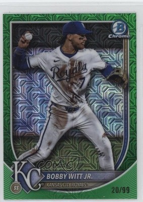 2025 Bowman Chrome Mega Box Green Mojo Refractor 20/99 Bobby Witt Jr #7 1az7