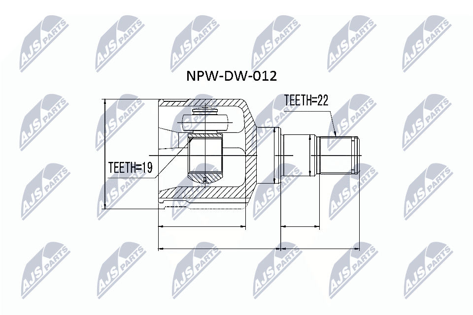 N.T.Y. NPW-DW-012.NTY Joint Kit, drive shaft for CHEVROLET,DAEWOO