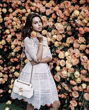 ZIMMERMANN Embroidered Dress Size 1 Adorn Bell Dress Scalloped Lace