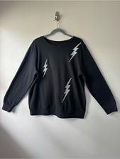 Torrid Super Soft Fleece Crewneck Lounge Sweatshirt Lightning Bolt Size 2 2XL