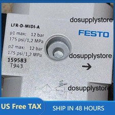 US FREE TAX New FESTO LFR-3/8-D-MIDI-A 159583 Filter Regulator