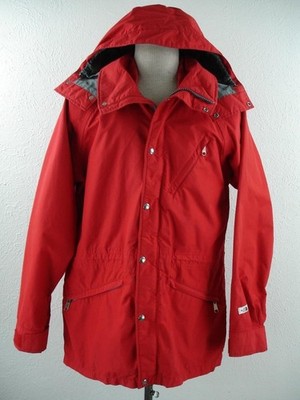 VTG THE NORTH FACE Men's sz L Red Gore-Tex Hooded Made in USA Jacket Shell Parka