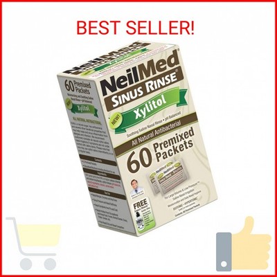 NeilMed Sinus Rinse Premixed Refill Packets with Xylitol, 60ct.