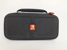 Genuine Nintendo Switch 10” Carrying Case Black Hard Shell Game Storage Inserts