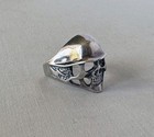 Sterling Silver Gothic Biker Skull with Helmet Ring Size 11.25;A808 — photo 5