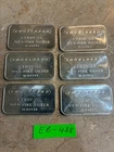 6 ENGELHARD 1 OZ. .999 FINE SILVER BARS "LOW NUMBERS"