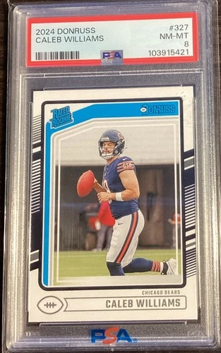 2024 Panini Donruss - Rated Rookie Caleb Williams #327 (RC) PSA 8 Graded