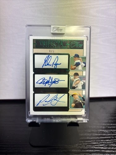 2025 Panini Three And Two Paul Skenes/Nolan Ryan/Roger Clemens Trifecta Auto 4/5