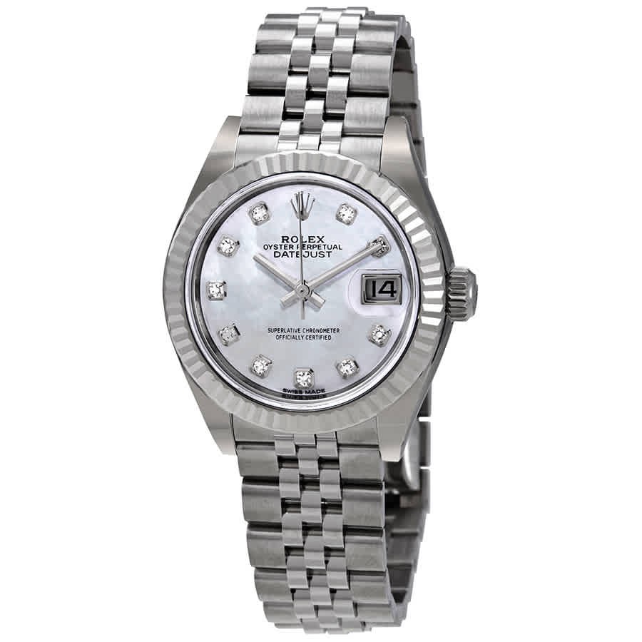 Rolex Lady Datejust Automatic MOP Diamond Dial Ladies Jubilee Watch 279174MDJ