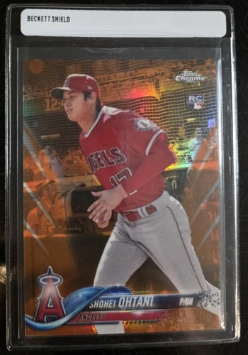 2018 Topps Chrome Shohei Ohtani Rookie SP Red Jersey #150 20/25 Angels