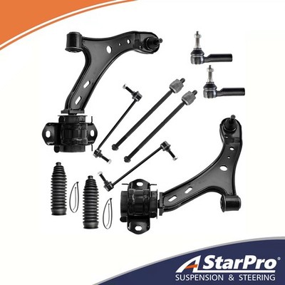 Front Lower Control Arms Tie Rod Ends Sway Bars Kit for 2005 - 2010 Ford Mustang