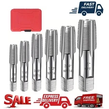 Durable NPT Taps & Storage Box Precision Threading Convenient Storage 6 Piece US