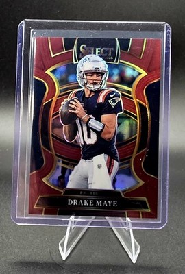 2025 Panini Select - Concourse Drake Maye #80 Maroon Prizm /149