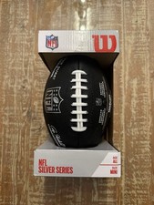 Wilson “The Duke” Mini Football NFL Silver Series Roger Goodell Black New