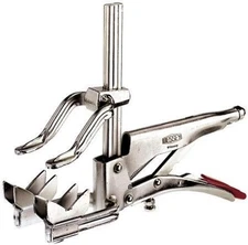 Bessey Pipe Gripping Plier and Clamp All in One - SG24-PC 2.75 in., Silver 