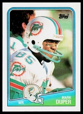 Mark Duper, 1988 Topps, #193, Miami Dolphins,