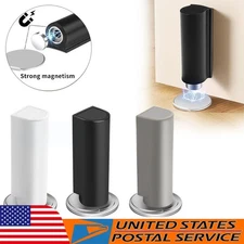 1~3x Magnetic Door Stopper Door Stop No Drilling Wedge Stops Keep Doors Open