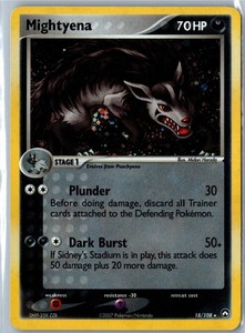 Mightyena 18/108 Cosmos Holo EX Power Keepers