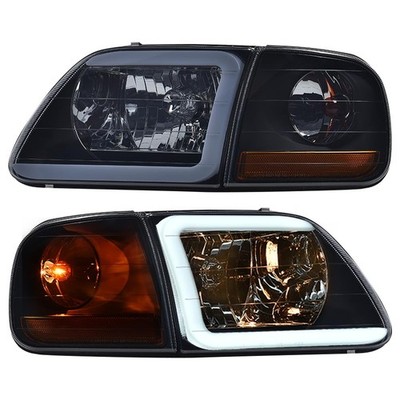 BriSunshine LED DRL Headlight Assembly Corner Parking Lights Fit Ford F150