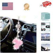 Bling Car Interior Accessories For Women Girls Car Mirror Hanging Ornament ...