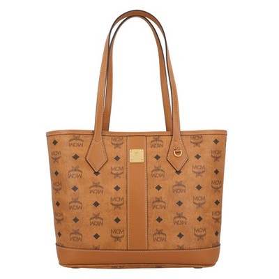 MCM Neuer Liz Shopper Small in Visetos in Beige Monogram Handtasche Damen