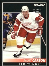 1992-93 Pinnacle French #329 Jimmy Carson - HKY