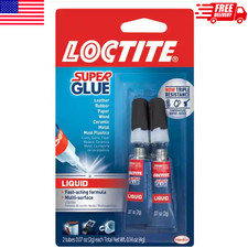 Super Glue 0.07 oz. Liquid Clear Tubes 2-Pack 