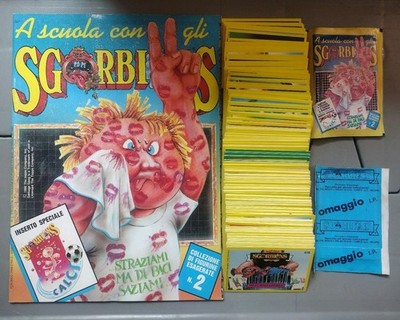 SGORBIONS 2 Complete Set W/ Omaggio Pack & Empty Album Garbage Pail Kids