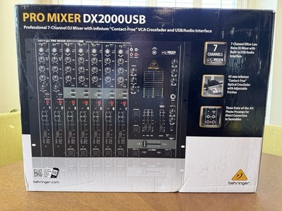 Behringer Pro Mixer DX2000USB 7-Channel DJ Mixer USB Open Box - Mint