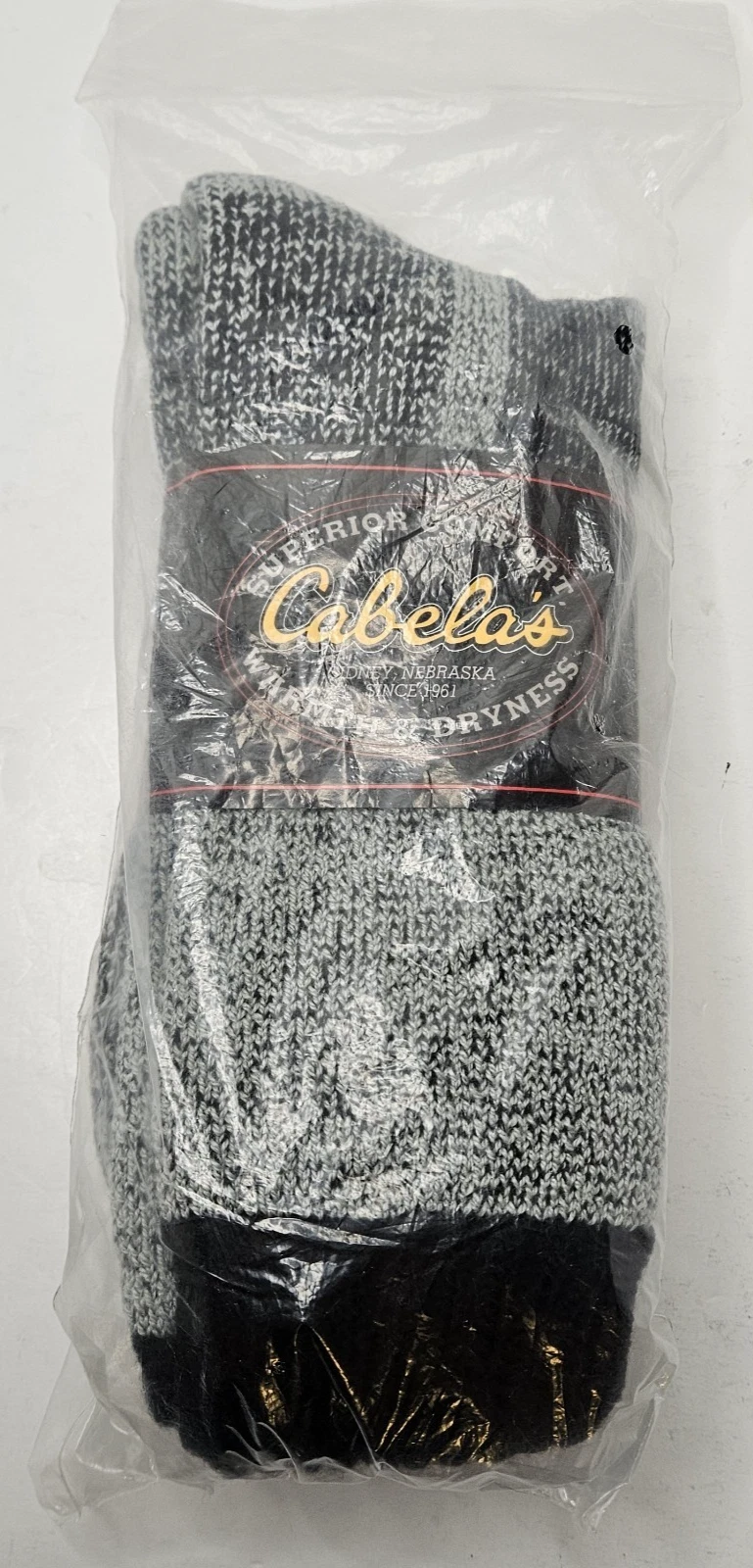 Vintage Cabelas Thermal Socks Men Large Wool Blend Size 9-12 Made In The USA
Opens in a new window o