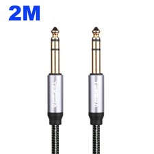 Angle 1/4" TRS 6.35mm Stereo Cable Male to Male Balanced Jack Audio Patch Lead — image 7