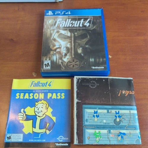 Fallout 4 (Sony PlayStation 4, 2015) PS4 CIB w/ Map - Very Good Condition