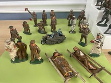 50 pcs Barclay Manoil Soldier Military Figures LOT Medic Half Track Gas Mask