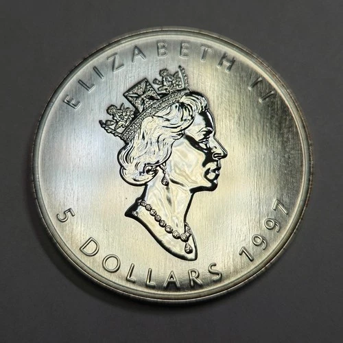 1997 Canadian Silver Maple Leaf 1 oz — photo from the most recent tracked eBay sale