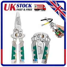 Electrical Pliers Foldable Wire Stripper Voltage Tester Stylus Screwdriver NEW